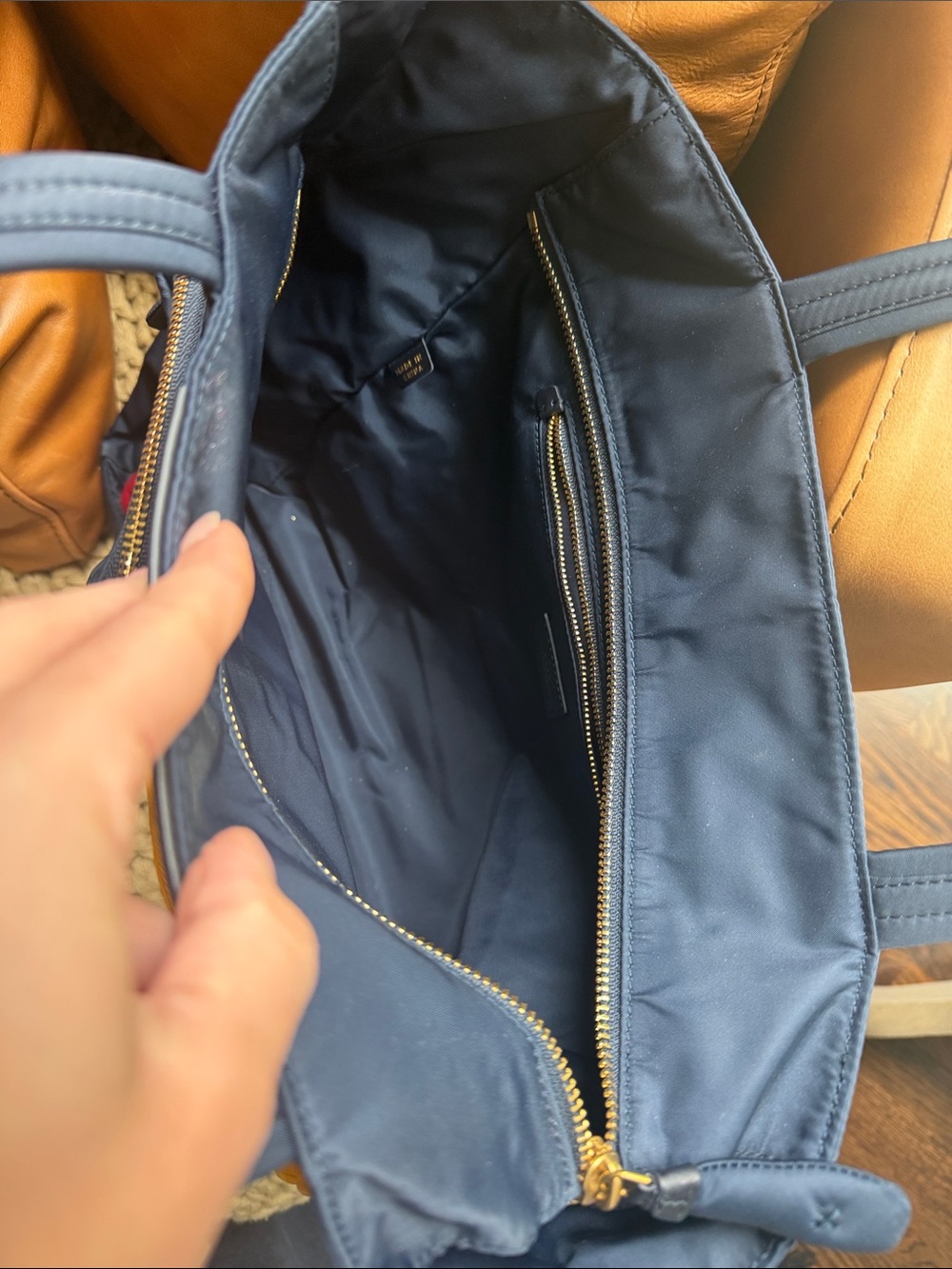 Anya Hindmarch Chubby Pocket Zip Nylon Tote Bag - Picture 6 of 7